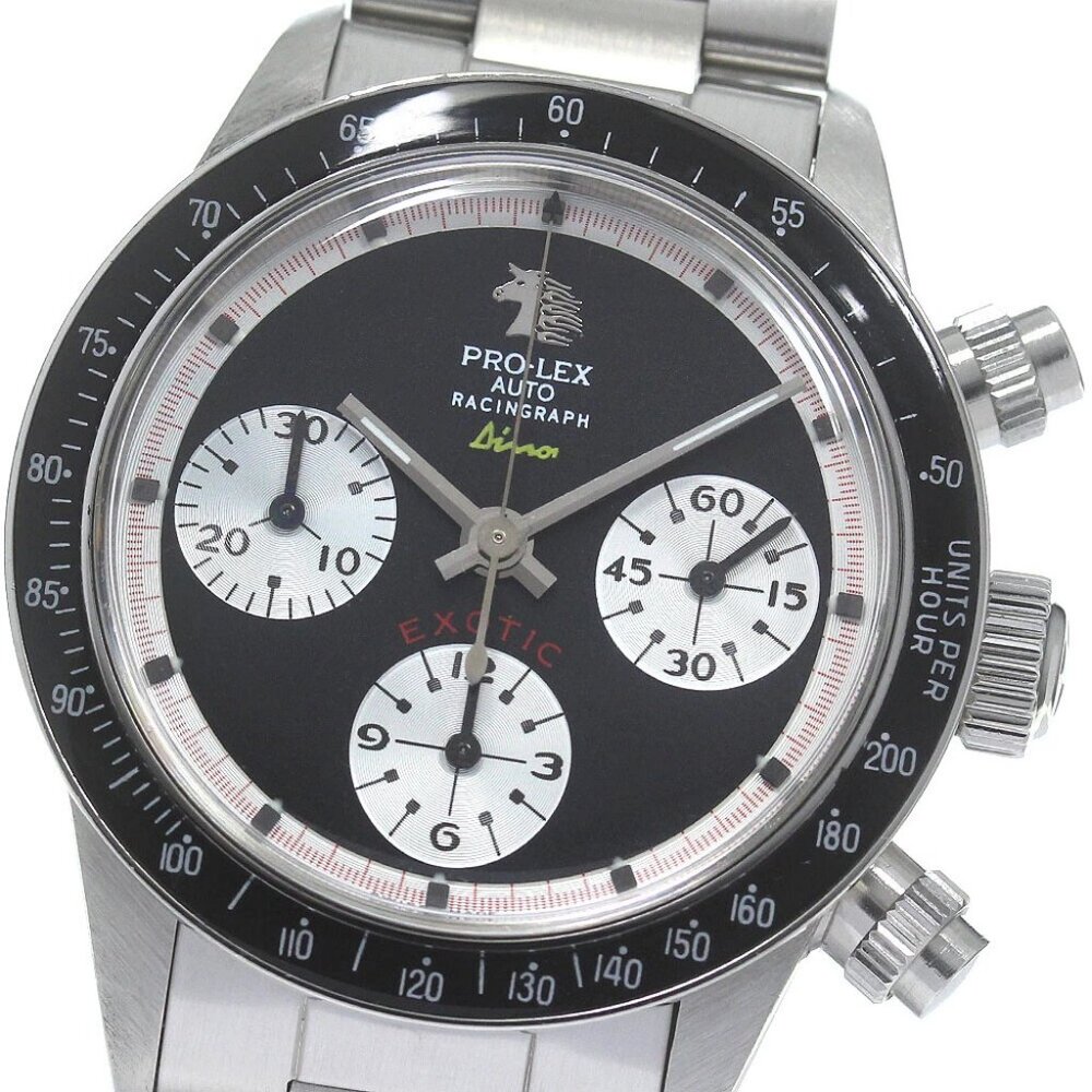 PRO-LEX racing rough dino Chronograph black Dial Automatic Men's Watch_831353